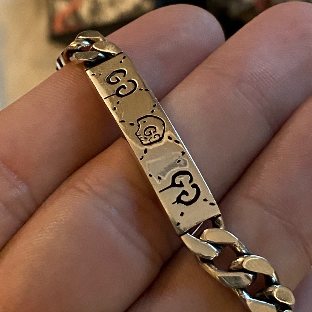 GucciGhost chain bracelet in silver